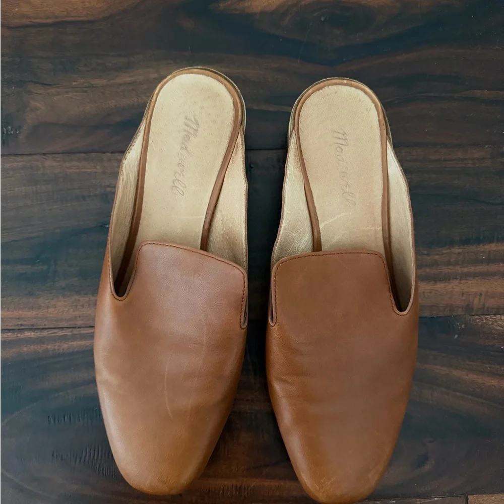 Madewell Brown Leather Women's Willa Loafer Mules - Picture 4 of 4